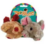 Zoobilee Squatters 2'li Peluş Sesli Köpek Oyuncağı (Geyik/Fil)) 0353595