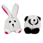Zoobilee Squatters 2'li Peluş Sesli Köpek Oyuncağı (Tavşan/Panda) 0353596 - Görsel 2