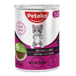 12 Adet Peteko Parça Biftekli Yavru Kedi Konservesi 400 g
