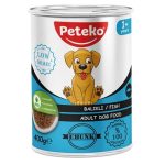 12 Adet Peteko Parça Balıklı Yetişkin Köpek Konservesi 400 g