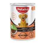 12 Adet Peteko Parça Somonlu Yetişkin Köpek Konservesi 400 g