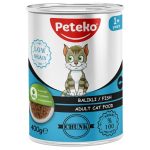 12 Adet Peteko Parça Balıklı Yetişkin Kedi Konservesi 400 g