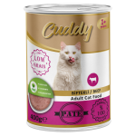 12 Adet Cuddy Kıyma Biftek Etli Yetişkin Kedi Konservesi 400 g