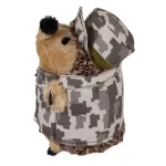 Zoobilee Heggies Asker Kirpi Peluş Köpek Oyuncağı (Sesli) 53587 - Görsel 5