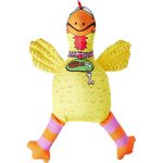 Fat Cat Barnyard Bullies Sesli Dayanıklı Kanvas Kumaş Tavuk Köpek Oyuncağı 660164 - Görsel 2