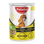 12 Adet Peteko Parça Tavuklu Yavru Köpek Konservesi 400 g
