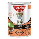 12 Adet Peteko Parça Somonlu Yetişkin Kedi Konservesi 400 g