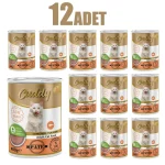 12 Adet Cuddy Kıyma Somon Etli Yetişkin Kedi Konservesi 400 g - Görsel 2