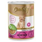 12 Adet Cuddy Parça Tavuk Etli Yavru Kedi Konservesi 400 g