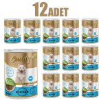 12 Adet Cuddy Parça Balıklı Yetişkin Kedi Konservesi 400 g - Görsel 2
