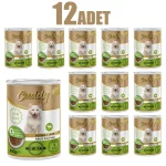 12 Adet Cuddy Parça Kuzu Etli Yetişkin Kedi Konservesi 400 g - Görsel 2