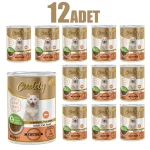 12 Adet Cuddy Parça Somon Etli Yetişkin Kedi Konservesi 400 g - Görsel 2