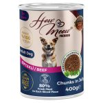 12 Adet How Meow Parça Yetişkin Köpek Konservesi Biftekli 400 g