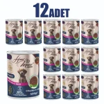 12 Adet How Meow Parça Yavru Köpek Konservesi Biftekli 400 g - Görsel 2