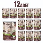 12 Adet How Meow Parça Yetişkin Kedi Konservesi Kuzulu 400 g - Görsel 2