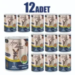 12 Adet How Meow Parça Yetişkin Köpek Konservesi Tavuklu 400 g - Görsel 2