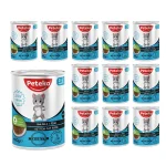 12 Adet Peteko Parça Balıklı Yavru Kedi Konservesi 400 g - Görsel 2