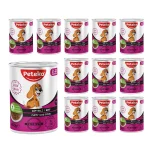 12 Adet Peteko Parça Biftekli Yavru Köpek Konservesi 400 g - Görsel 2