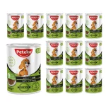 12 Adet Peteko Parça Kuzulu Yavru Köpek Konservesi 400 g - Görsel 2