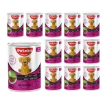 12 Adet Peteko Parça Biftekli Yetişkin Köpek Konservesi 400 g - Görsel 2