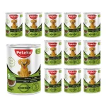 12 Adet Peteko Parça Kuzulu Yetişkin Köpek Konservesi 400 g - Görsel 2